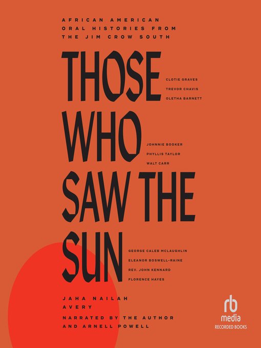 Title details for Those Who Saw the Sun by Jaha Nailah Avery - Available